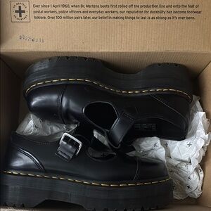 Dr. Martens Black Platform Bethan Shoes